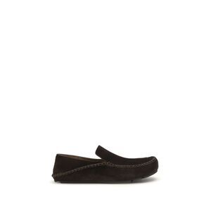 Loewe Men Rambla Loafers In Suede Calfskin